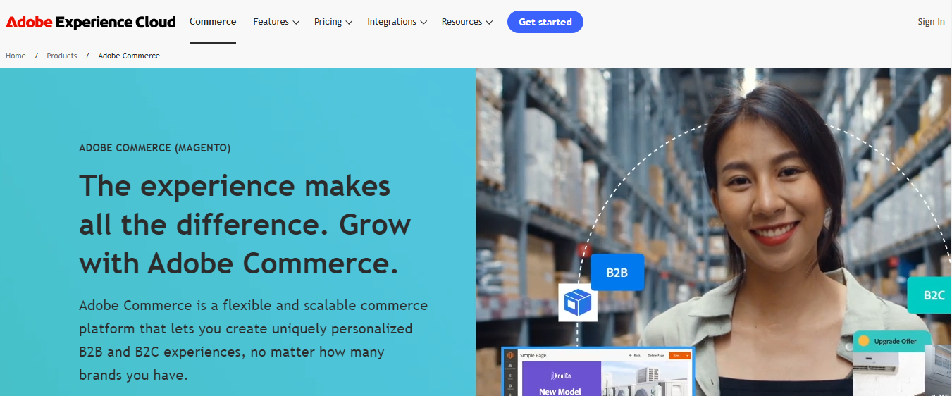 Adobe Commerce as one of the best website platforms for your business