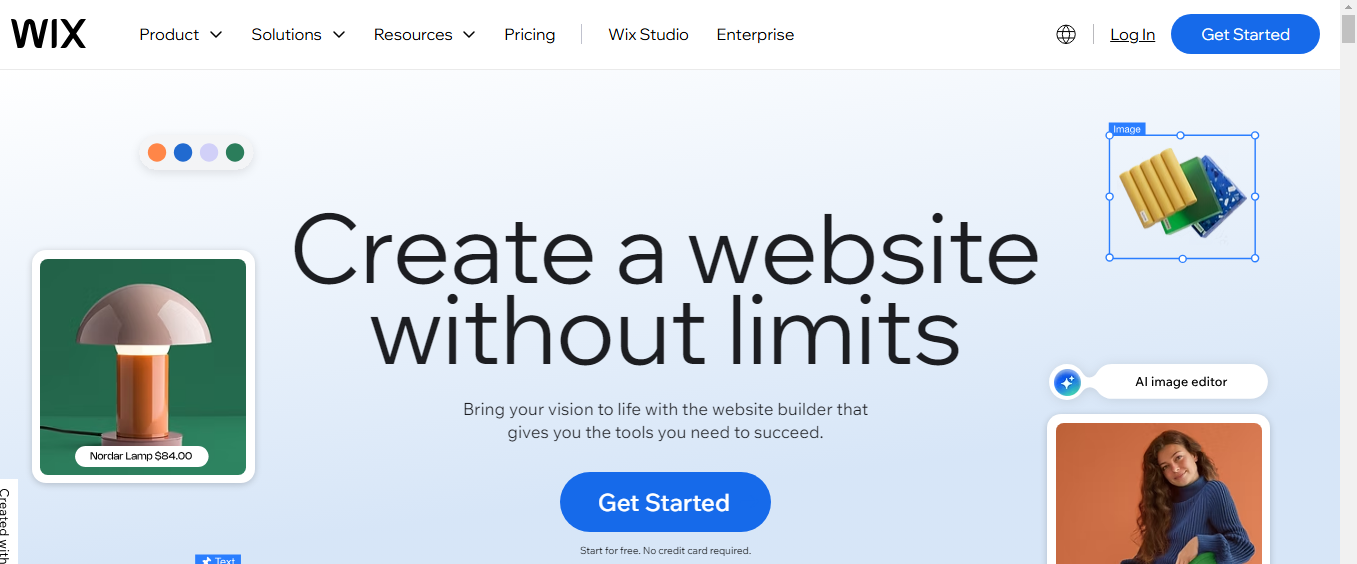 Wix - best website platforms for your business