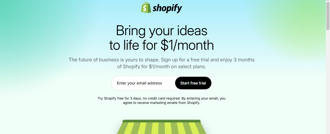 Shopify- best website platforms for your business