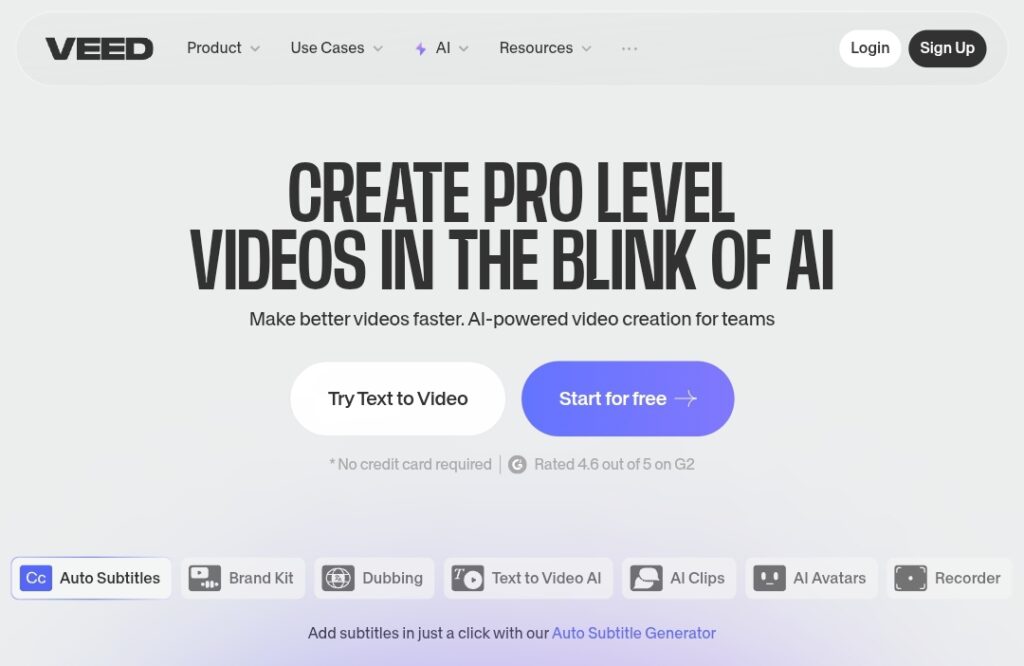 AI video generator 